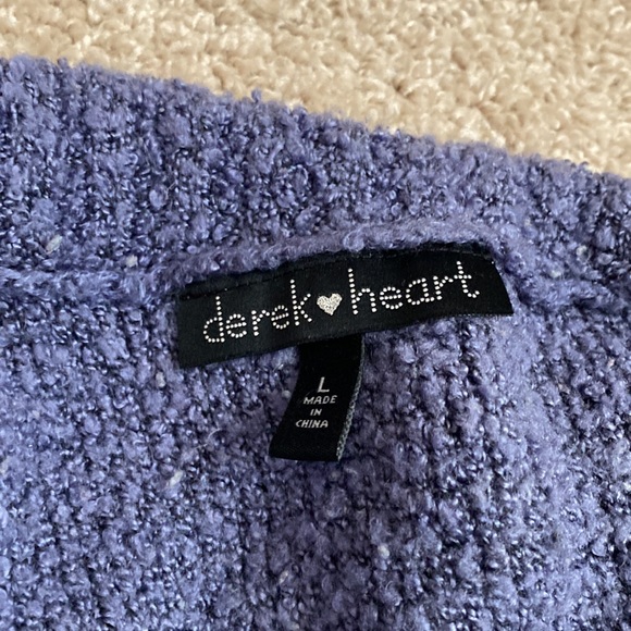 Comfy Purple Knitted Cardigan - Picture 4 of 4